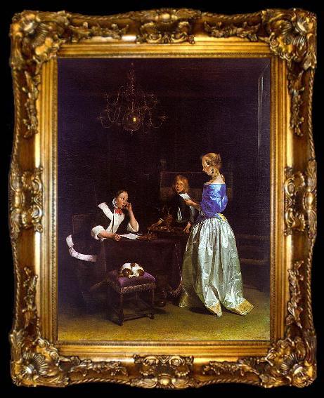 framed  Gerard Ter Borch The Letter_a, ta009-2